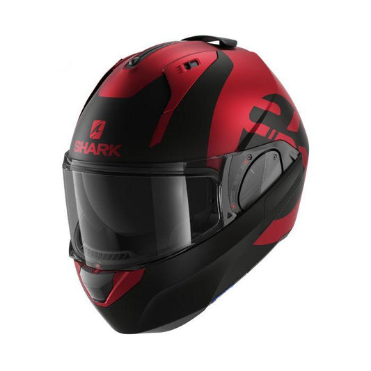 SHARK EVO ES KEDJE MAT HELMET - RED/BLACK FICEDA ACCESSORIES sold by Cully's Yamaha