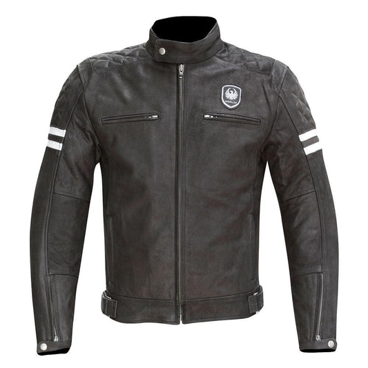 MERLIN HIXON LEATHER JACKET - BLACK G P WHOLESALE sold by Cully's Yamaha
