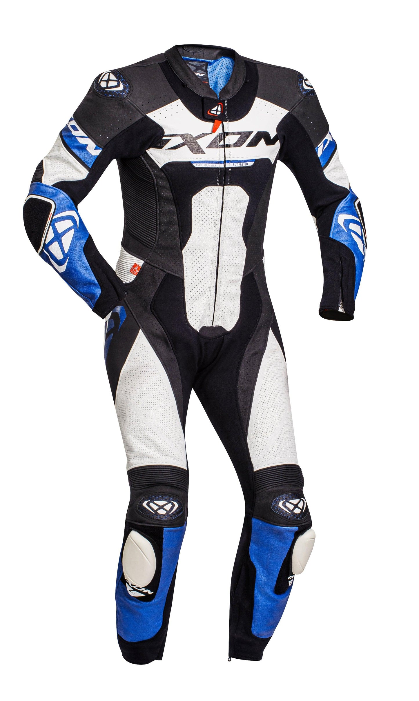 IXON JACKAL 1PC SUIT - BLACK/WHITE/BLUE CASSONS PTY LTD sold by Cully's Yamaha