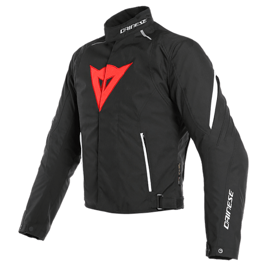 DAINESE LAGUNA SECA 3 D-DRY® JACKET - BLACK/LAVA RED/WHITE MCLEOD ACCESSORIES (P) sold by Cully's Yamaha