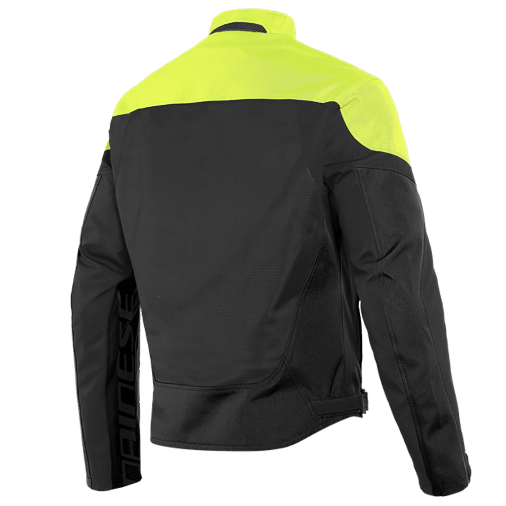 DAINESE LEVANTE AIR TEX JACKET - BLACK/FLUO YELLOW MCLEOD ACCESSORIES (P) sold by Cully's Yamaha