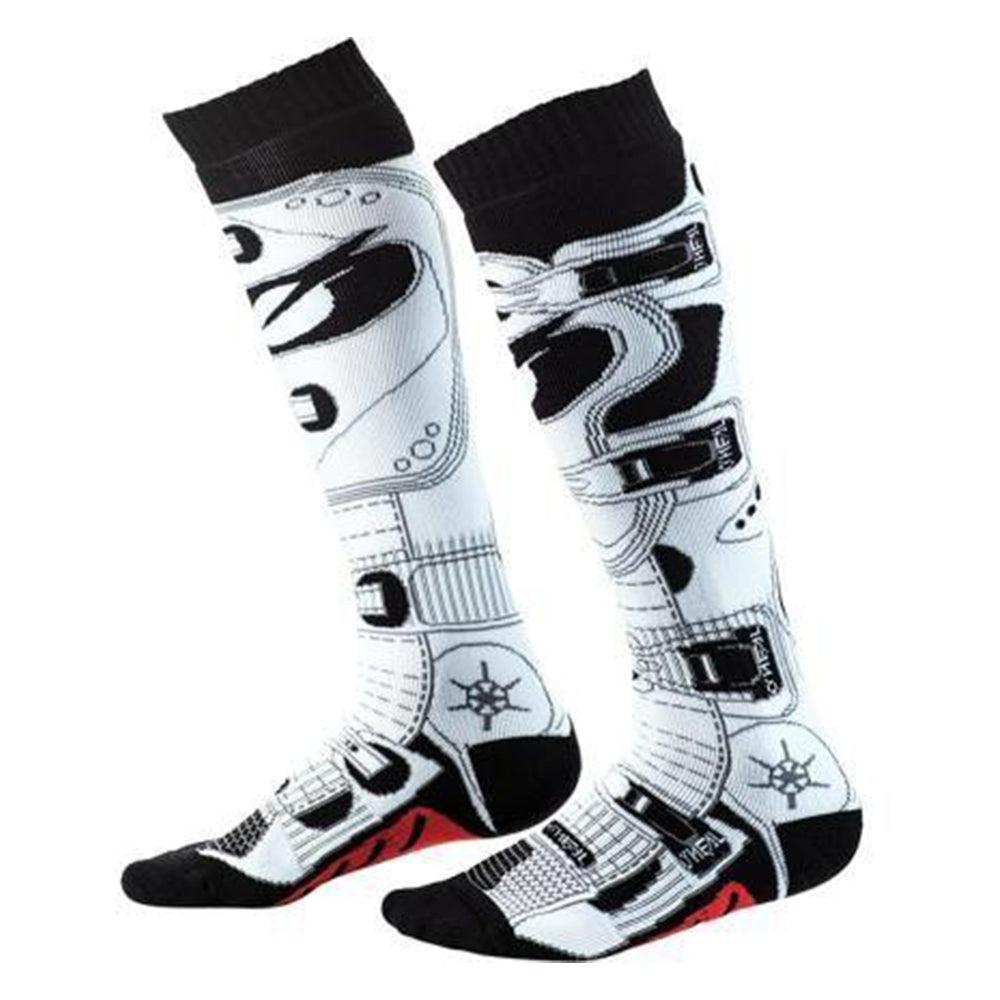 ONEAL PRO MX RDX 2022 SOCKS - BLACK/WHITE CASSONS PTY LTD sold by Cully's Yamaha