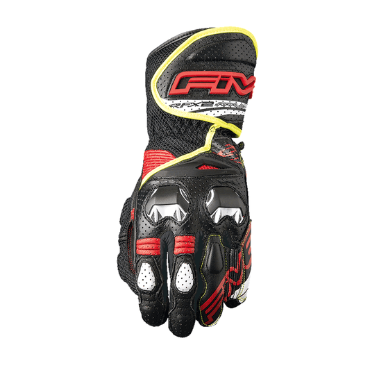 FIVE RFX-2 AIRFLOW GLOVES - BLACK/RED/YELLOW MOTO NATIONAL ACCESSORIES PTY sold by Cully's Yamaha