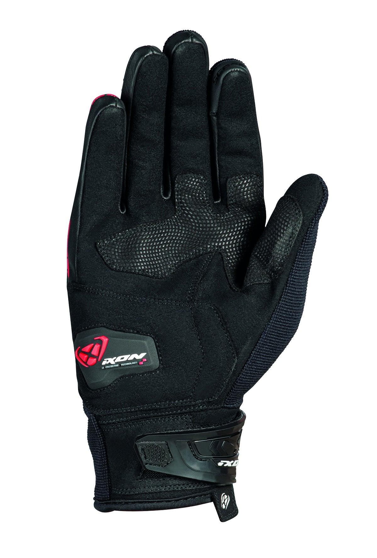 IXON RS CHARLY GLOVES - BLACK/RED CASSONS PTY LTD sold by Cully's Yamaha