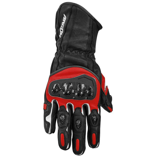 ARGON RUSH GLOVES - BLACK/RED MCLEOD ACCESSORIES (P) sold by Cully's Yamaha