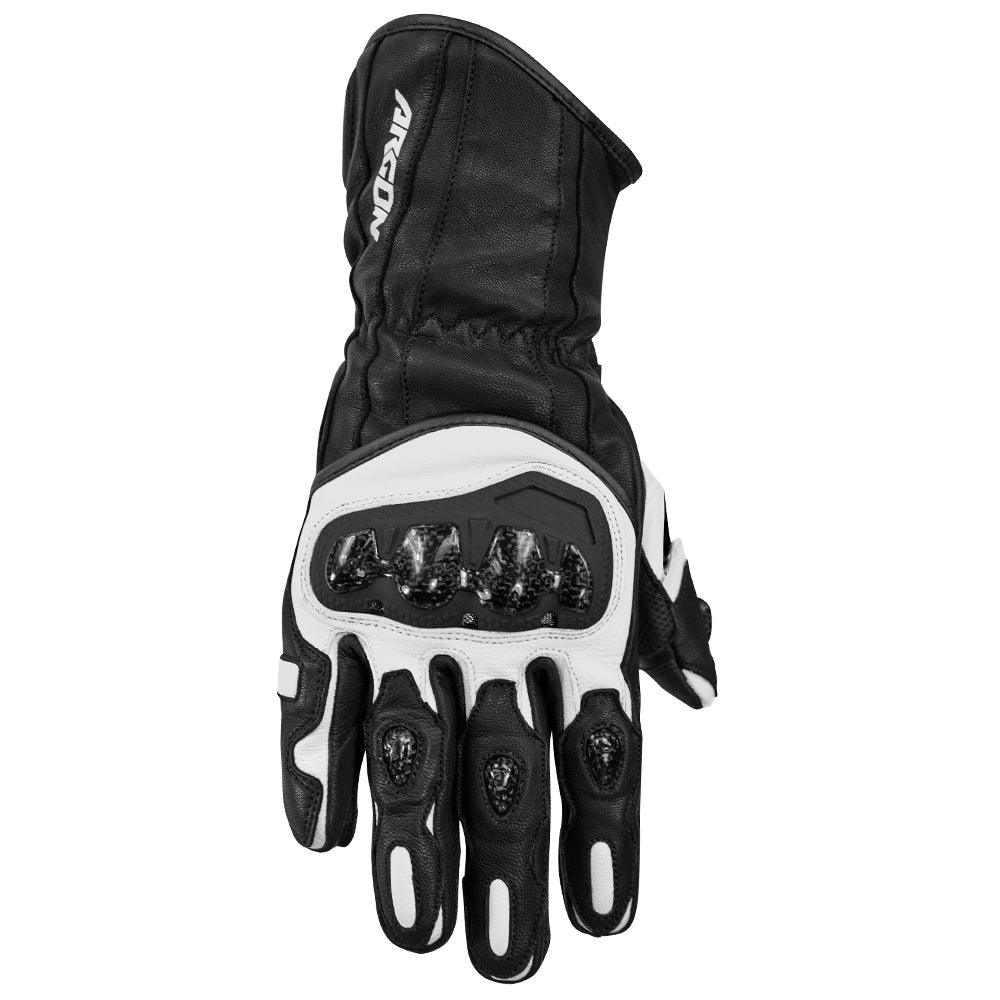ARGON RUSH GLOVES - BLACK/WHITE MCLEOD ACCESSORIES (P) sold by Cully's Yamaha