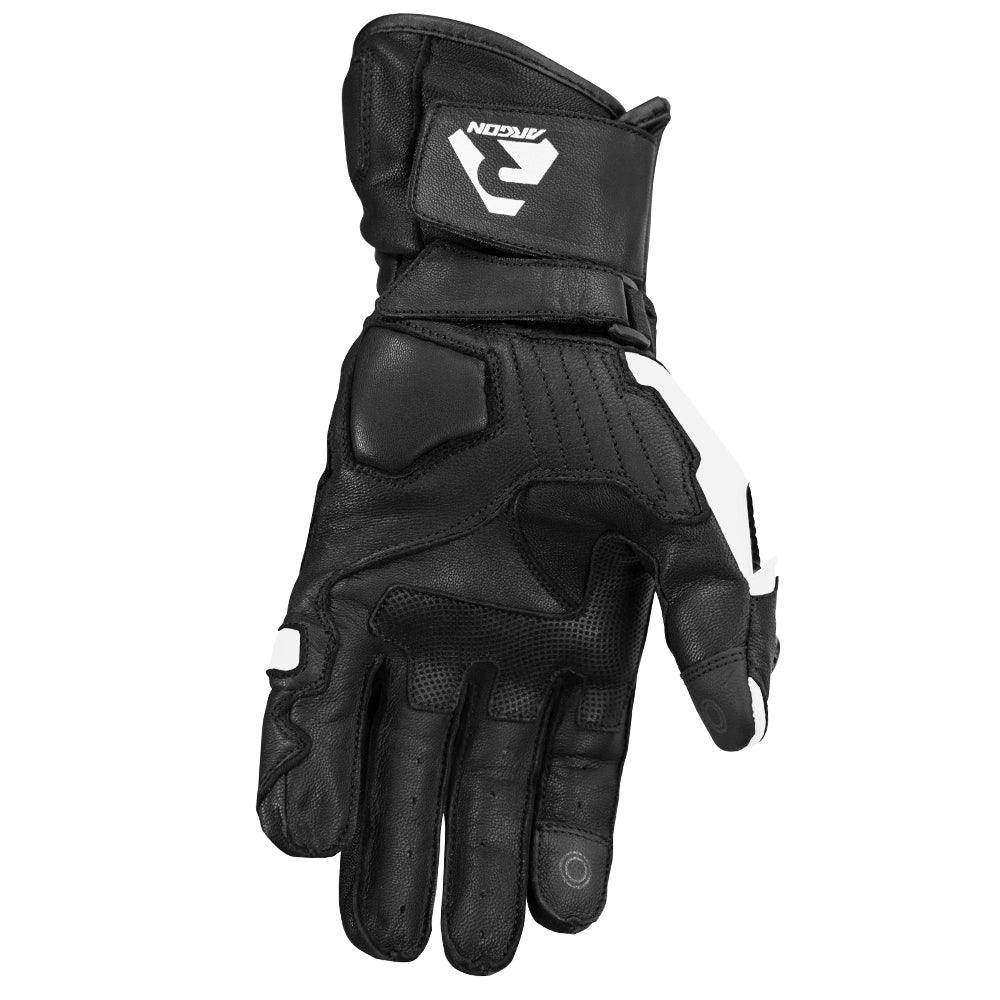 ARGON RUSH GLOVES - BLACK/WHITE MCLEOD ACCESSORIES (P) sold by Cully's Yamaha