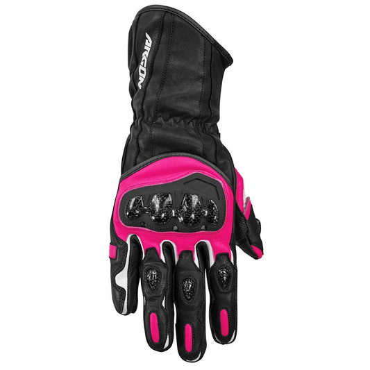 ARGON RUSH GLOVES LADIES - BLACK/PINK MCLEOD ACCESSORIES (P) sold by Cully's Yamaha