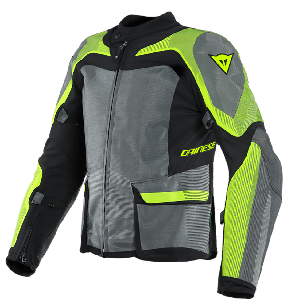 DAINESE SOLARYS TEX JACKET - BLACK/ANTHRACITE/FLUO YELLOW MCLEOD ACCESSORIES (P) sold by Cully's Yamaha