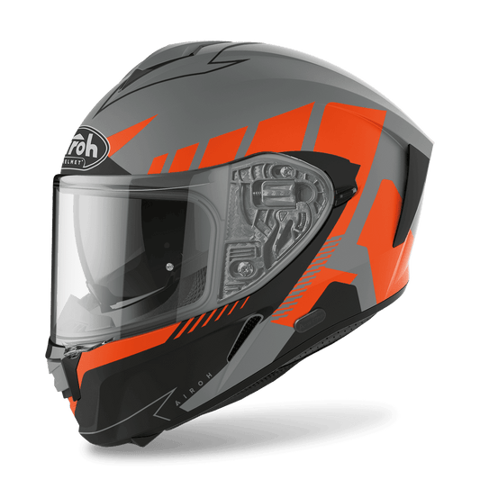 AIROH SPARK HELMET - 'RISE' ORANGE MATT MOTO NATIONAL ACCESSORIES PTY sold by Cully's Yamaha