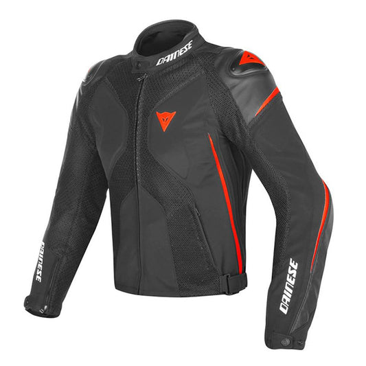 DAINESE SUPER RIDER D-DRY® JACKET - BLACK/FLUO RED MCLEOD ACCESSORIES (P) sold by Cully's Yamaha